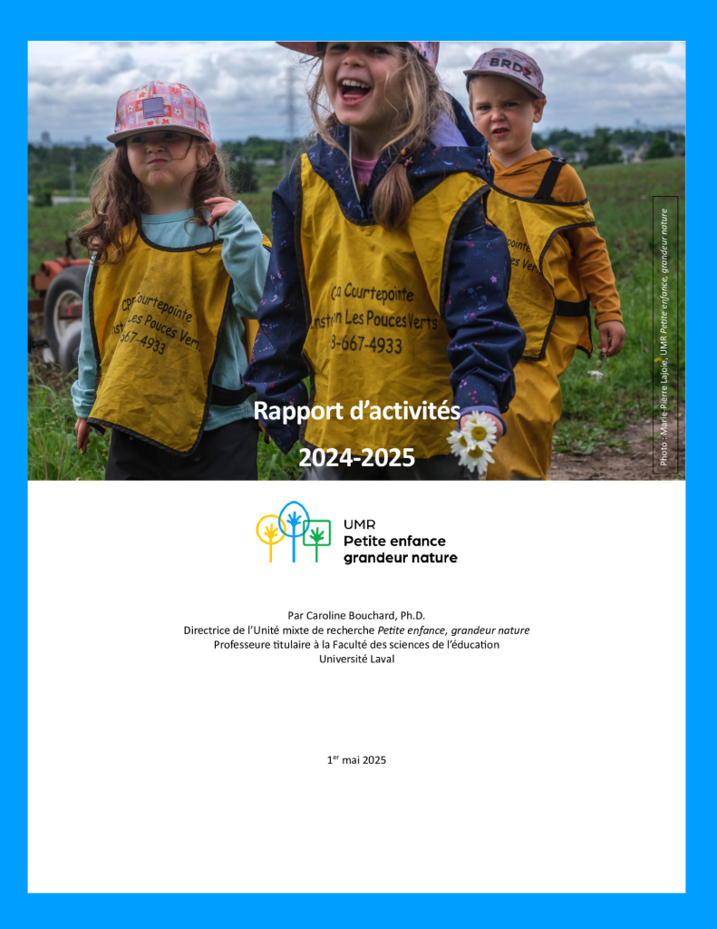 Couverture Rapport d'activités 2024-2025